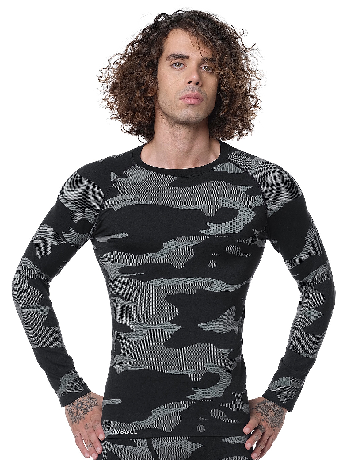 onderwerp Zakje decaan Stark Soul thermoshirt voor heren in camouflage print - Bodywear Superstore